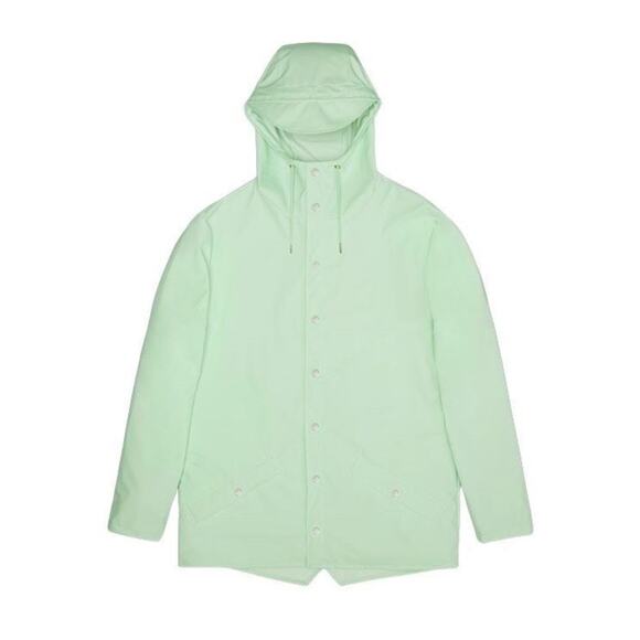 NWT Rains Long Jacket in Mineral, Unisex Size XL - Picture 2 of 8